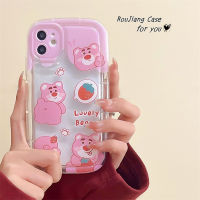 เคส RouJiang สำหรับ OPPO A78 A17 A17k A77s A77 A74 A57 A76 A96 A16 A16s A16k A15 A3s A12 A95 A9 A12e A94 Reno 8T 5 A53สีชมพู A5ที่ปิดป้องกันเนื้อนิ่ม TPU ใสเคสโทรศัพท์สบู่