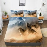 Wolf 3D Comforter Cover Set Queen Bed Sheet Sets Man Woman Home Bedclothes Cotton Fitted Sheet Quilt Duvet Covers Bedspreads
