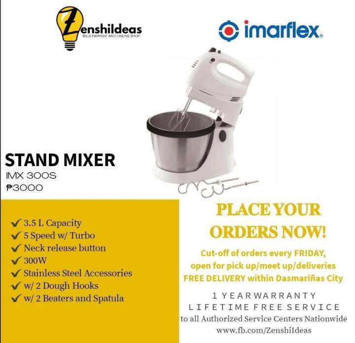 STAND MIXER IMX300S Lazada PH
