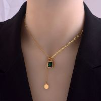 【CW】 Luxury Fashion Gold Color Necklace for Woman Jewelry Pendant Clavicle Chain Collares Para Muje