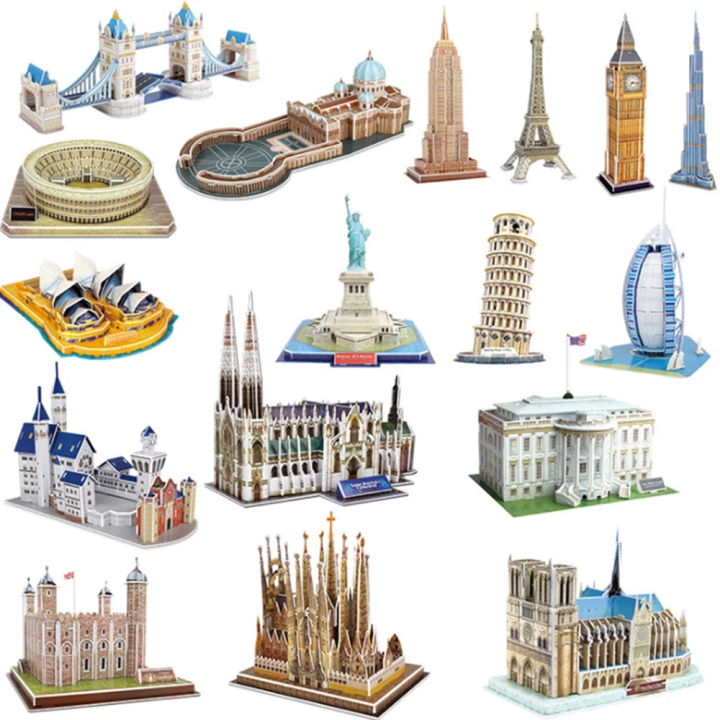 Eiffel Tower, 3D Puzzle Buildings, 3D Puzzles, Products