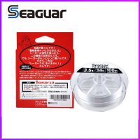 [HOT LIAXLLWISAAZH 534] SEAGUAR White LABEL Original สายตกปลา4LB-20LB 100 FLUOROCARBON สายตกปลา100M