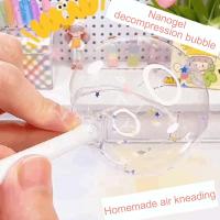 Nano Tape Blowing Bubbles Children Students Decompression Nanoglue Pinch Music Nanoglue Toy Sticky Traceless Waterproof Adhesive Adhesives  Tape