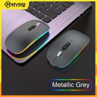 ZZOOI RYRA 2.4GHz Wireless Mouse Rechargeable Dual Mode RGB Mice With USB Receiver For Office Home PC Laptop Computer Accessories