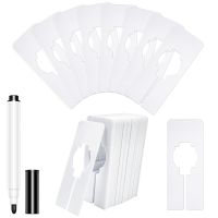 40 Closet Dividers for Hanging Clothes- Rectangle Clothing Size Dividers for Racks, White Closet Divider Set with Marker