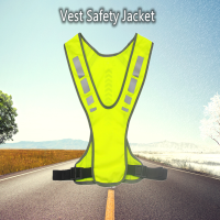 Cycling Vest Safety Jacket Reflective Motocycle Harness Night Running Vest Men Women Outdoor Camping
