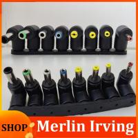 Merlin Irving Shop 8-in-1Right Angle Universal Laptop DC Power Supply Adapter Connector Plug AC DC Jack Charger Power Adapter Conversion Plug