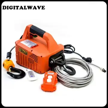 500KG 220V/110V Electric hoist electric hand winch lifting hoist towing  rope