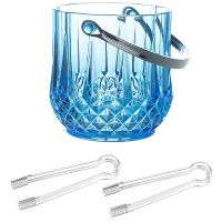 Ice Bucket Plastic Ice Bucket with Handle Acrylic Transparent Champagne Beer Wine Ice Bucket for Home