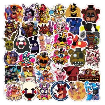 10/50Pcs/pack Fnaf Stickers Cartoon Anime Game Security Breach For Luggage  Skateboard Laptop Graffiti Fan Gift Phone Car Sticker