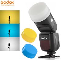 [LWF HOT]♚✱ B Godox V1 V1-C V1-N V1-S V1-F V1-O V1-P Speedlite แฟลชสีขาวสีฟ้าสีเหลือง Diffuser กล่อง Case【oy】