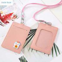 OUTILS สายคล้องยางยืดเครดิตไอดีการ์ดรูปหมีแบบพกพาบัตรธนบัตร PU เคสใส่บัตร Sampul Kartu ที่ใส่บัตรการ์ตูน