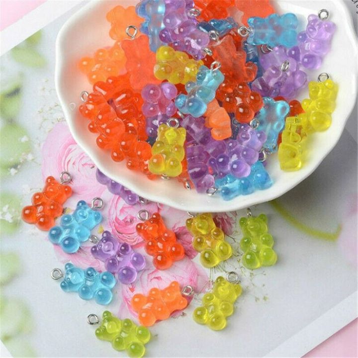 50pcs-mixed-color-transparent-acrylic-bear-beads-charm-pendants