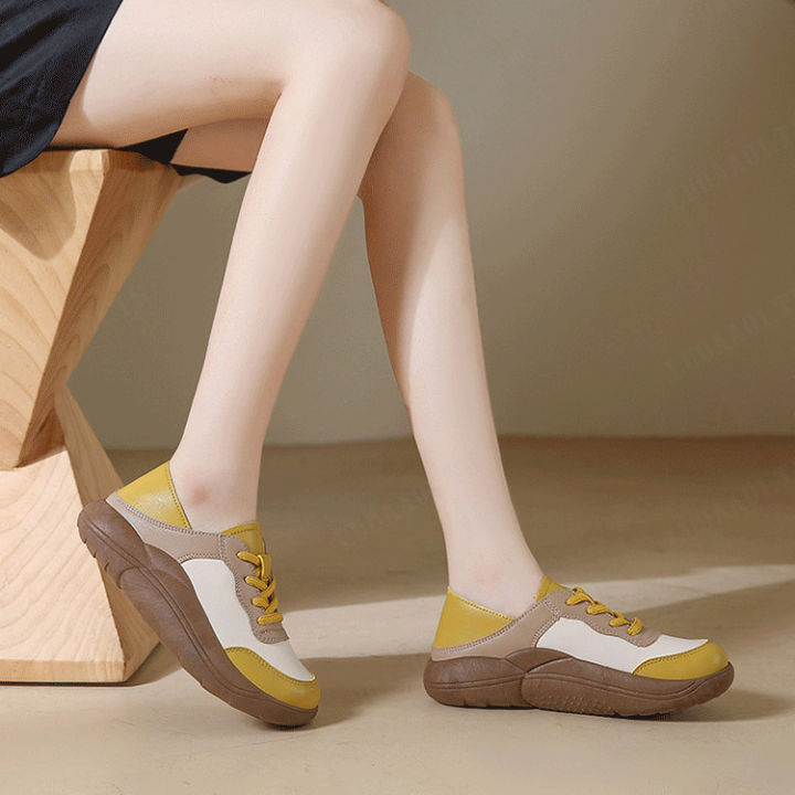 luoaa01-รองเท้าสีขาวสไตล์เกาหลีสำหรับสาวๆ-ลดๆ