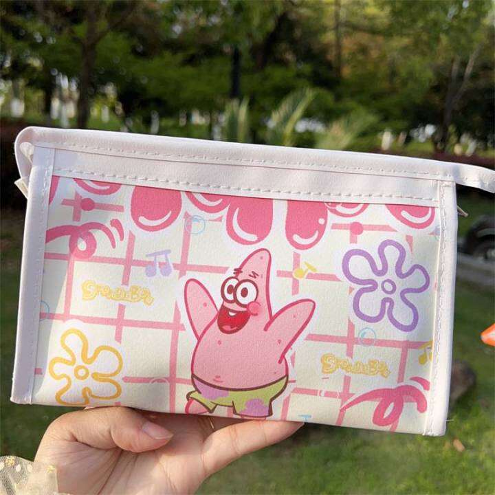 lotso-strawberry-bear-patrick-star-doraemon-large-capacity-pencil-case-cartoon-waterproof-student-stationery-bag