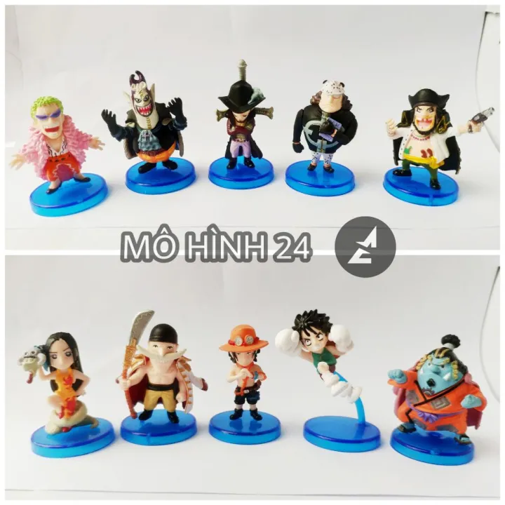 Mô hình đồ chơi  Wcf Luffy Zoro Sanji Nami Choper Usopp Law Kinemon Sư Tử  vàng Otama  One Piece  No Box