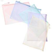 ☇✿ↂ 5 Pcs Educational Supplies Mesh Zipper Pouch Bags Students File Organizer Files Plastic Clear Papers