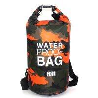 ❁¤ Cross-border camouflage drifting waterproof bag shoulder barrel polyester light quantities