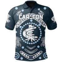 2023 NEW Style Carlton01 Polo Shirt The Blues Baggers Indigenoussize：XS-6XLNew product，Can be customization