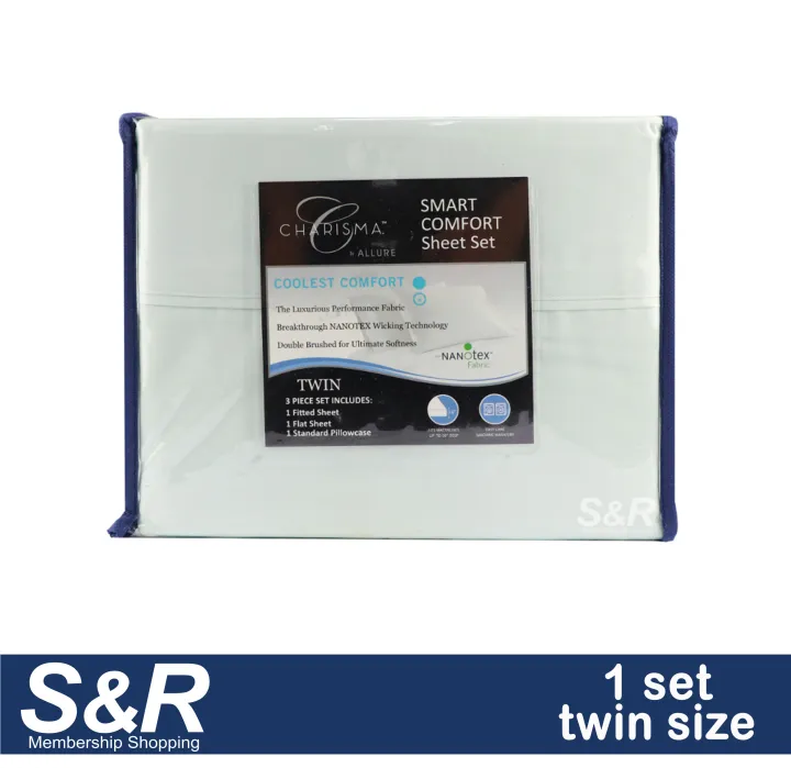 Allure Twin Size Charisma Smart Comfort Sheet 1 set Lazada PH