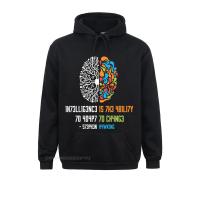 Intelligence Men Men Intelligence Is The Ability To Adapt To Change Science Vintage Harajuku Pullover Hoodie Premium Harajuku Size XS-4XL