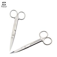 【LZ】 13/14cm Stainless Steel Surgical Straight Bend Tip Medical Household Scissors Vet Medical Straight Curved Scissors Farming Tools