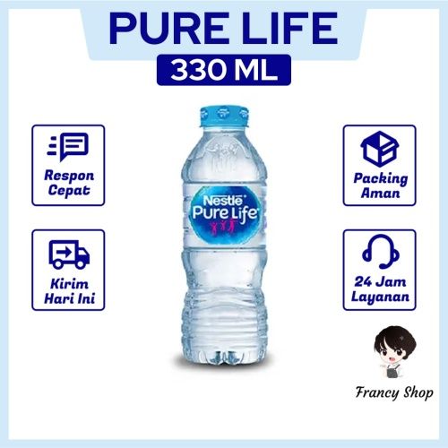 Air Mineral Nestle Pure Life Kemasan Botol 330 Ml Lazada Indonesia 6365