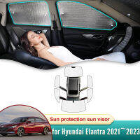 ความคุ้มครองเต็มรูปแบบสำหรับ Hyundai Elantra CN7 Avante 2021 ~ 2023 I30ซีดานรถสีอาทิตย์ม่านบังแดดกระจกหน้าต่างด้านข้างแรเงาป้องกัน