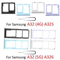 ใหม่ช่องใส่ซิมถาดชิปอะแดปเตอร์สำหรับ Samsung โทรศัพท์ A32 4G 5G A325 A326 A325M A325N A326B ถาด SD โทรศัพท์ถาดเสียบการ์ดพร้อมเครื่องมือ LKT37125อะไหล่