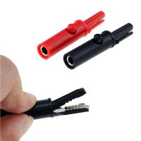 【CC】◎  50mm Clamp Probe Alligator Clip Test Color Socket Cable Insulated Electric