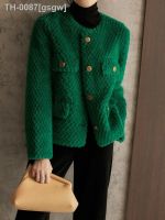 ■△◆ gsgw Casaco curto de pele cordeiro para mulheres jaqueta inverno verde gola O imitação caxemira glamoroso grosso quente jaquetas elegantes femininas