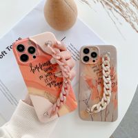 卍 Luxury Marble Bracelet Wrist Chain Case For iPhone 14 13 12 Pro Max 11 Pro Max X XS Max XR 7 8 Plus SE 2020 Soft Silicon Cover