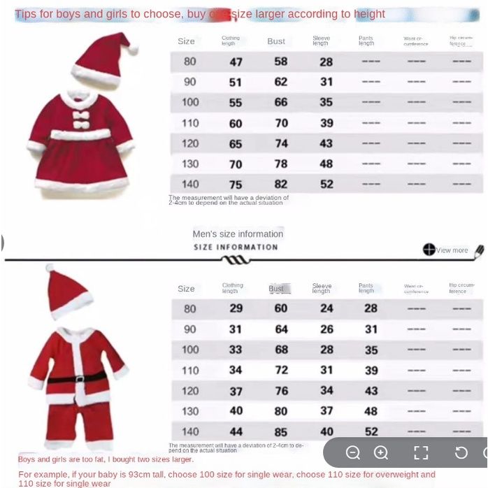 เสื้อผ้าเด็ก-ชุดซานตาคลอส-สไตล์ยุโรปและอเมริกา-สําหรับคริสต์มาส