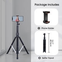 160cm Selfie Stick Phone Portable Aluminum Alloy Tripod Collapsible with Wireless Bluetooth Remote suitable for CameraPhone