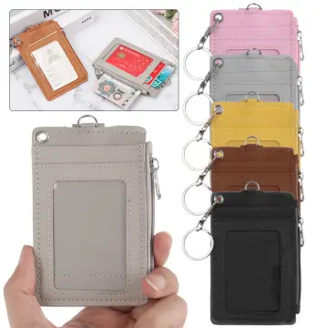 Card Holder Neck Strap with Lanyard Badge Holder Work ID Card Bus ID Holders Portable Key Chain Key