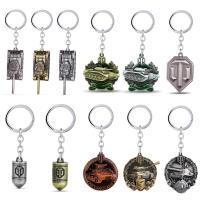 Game Jewelry of Tanks Keychain WOT Metal Pendant Keyring Car Chains Chaveiro Men Gifts