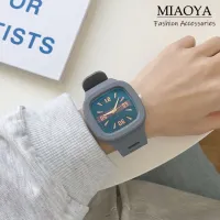 MIAOYA Fashion Jewelry Shop Trendy Square Electronic Watch For Ladies New Couple Watches Beautiful Birthday Gift