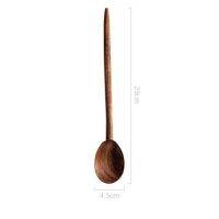 QTCF-Thai Teak Wooden Non-stick Spatula Coffee Spoon For Cooking Wood Kitchen Cooking Utensils Supplies Kitchen Tool Set