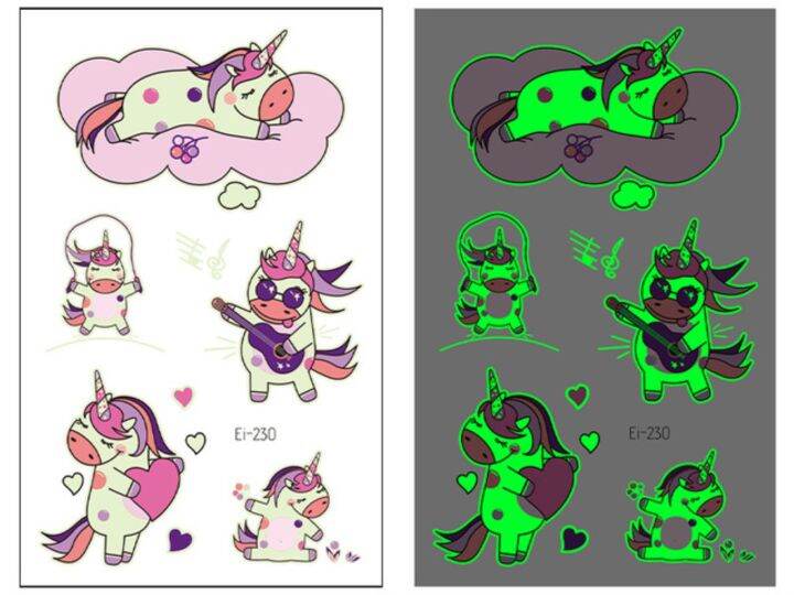 luminous-dinosaur-kids-tattoo-stickers-cartoon-fun-glowing-stickers-temporary-on-face-arm-leg-for-child-body-art-decoration-new