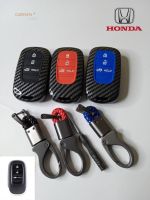 พร้อมส่ง กรอบ เคฟล่า แท้ แบบเงา ใส่กุญแจรีโมทรถยนต์ Honda Hrv 2022 ขึ้นไป