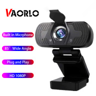 Webcam VAORLO HD USB 1080P Máy Ảnh Máy Tính Tự Động Lấy Nét Với Micrô Khử thumbnail