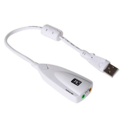 Keyng【คลังสินค้าพร้อม】อะแดปเตอร์การ์ดเสียง USB อะแดปเตอร์การ์ดเสียง USB 7.1ภายนอกพร้อมชุดหูฟังเสียงป้องกันแม่เหล็กไมโครโฟน3.5มม. สำหรับแล็ปท็อป5HV2 USB ถึง3D CH