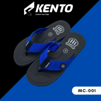 KENTO เคนโตะ รองเท้าสายทอหูคีบ รุ่นMC001-ดำ/น้ำเงิน ไซส์35-46 ใส่ได้ทุกเพศทุกวัย