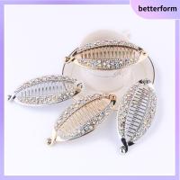 BETTERFORM 3pcs ชุดคลุมศีรษะ คลิปผมรูปปลา อุปกรณ์เสริมเสริม พลอยเทียมเทียม ปิ่นปักผมหางม้า วินเทจ คลิปกล้วยแบบหนีบ คลิปผมคริสตัล สำหรับผู้หญิง