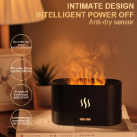 Flame Humidifier Aromatpy Night Lamp Ultrasonic Cold Mist Aromatpy Diffuser Waterless Automatic Shut Off for Home Office