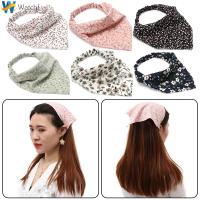 WATCHF ที่คาดผมผ้าโพกศีรษะสไตล์โบโฮสำหรับเด็กผู้หญิงแถบคาดศีรษะ Bandanas พร้อมผ้าพันคอที่ผูกผมผ้าพันคอผ้าชีฟองสีพื้น