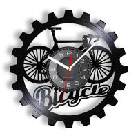 Hot sell Bike Cycle Vinyl LP Record Wall Clock For Bike Shop Sport Unique Art Design Bikers Wall Clock Bicycle Hobby Accessories Gift