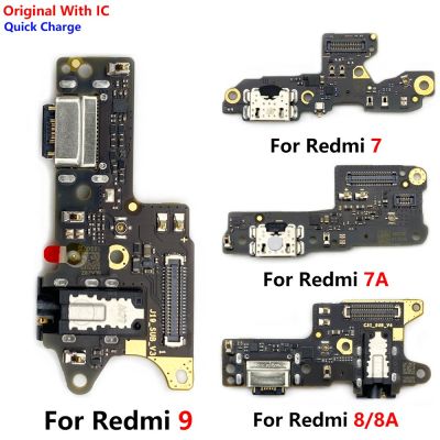 5ชิ้น/ล็อตบอร์ดเฟล็กซ์ที่ชาร์จของแท้สำหรับ Redmi 6 6A 7 7A 8 8A 9 9A 9C ชาร์จพอร์ต USB บอร์ดเฟล็กซ์บอร์ดเชื่อมต่อด้วย IC