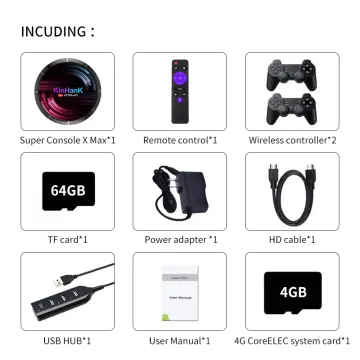 Retro Video Game Consoles Super Console X Max 4K HD Wifi With