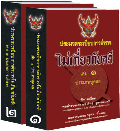 ประมวลระเบียบการตำรวจไม่เกี่ยวกับคดี 2 เล่มชุด